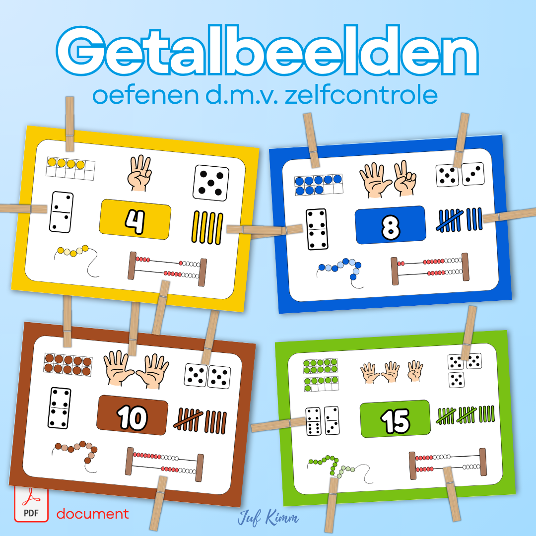 Rekenen - Getalbeelden (met zelfcontrole)