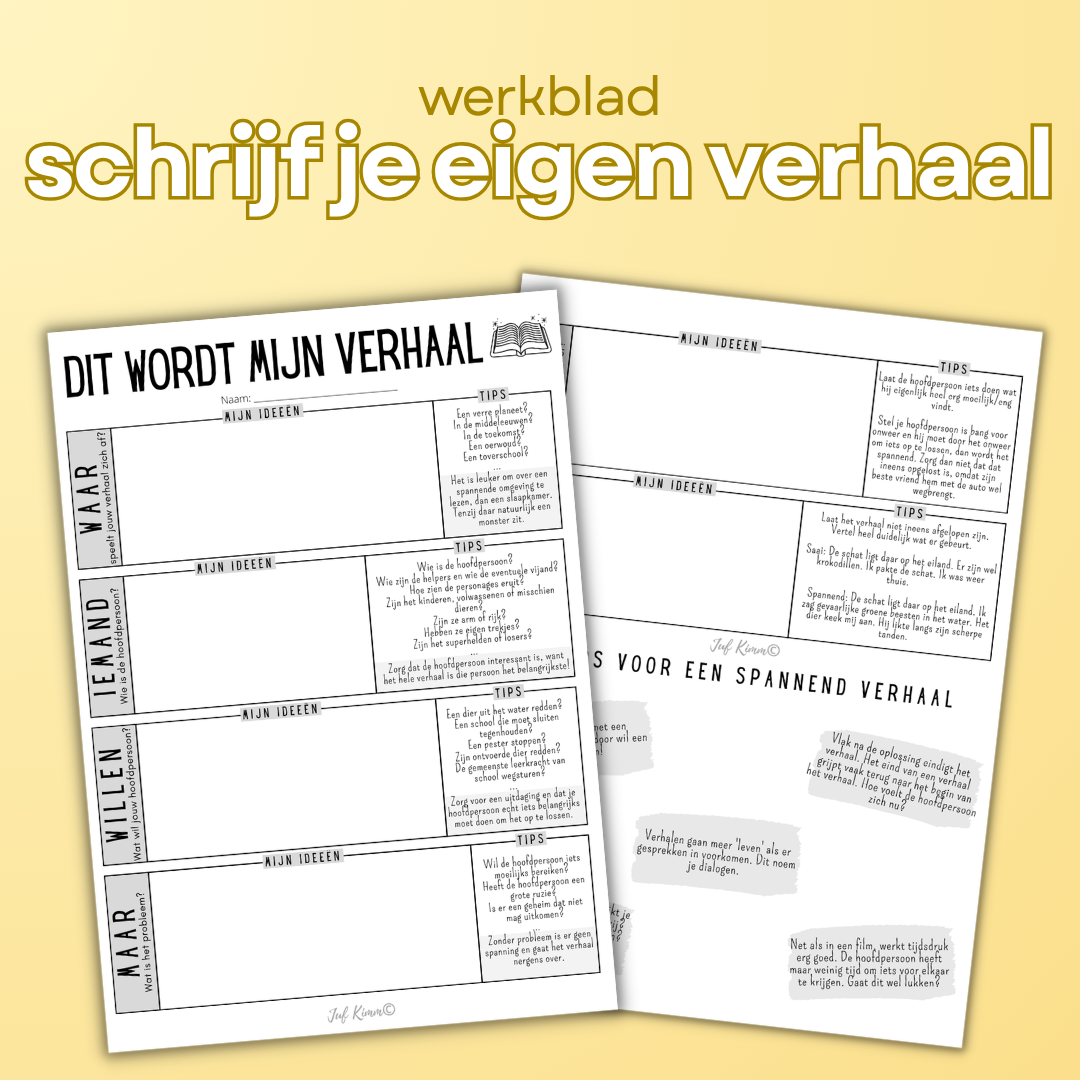 Stellen - Verhaal schrijven