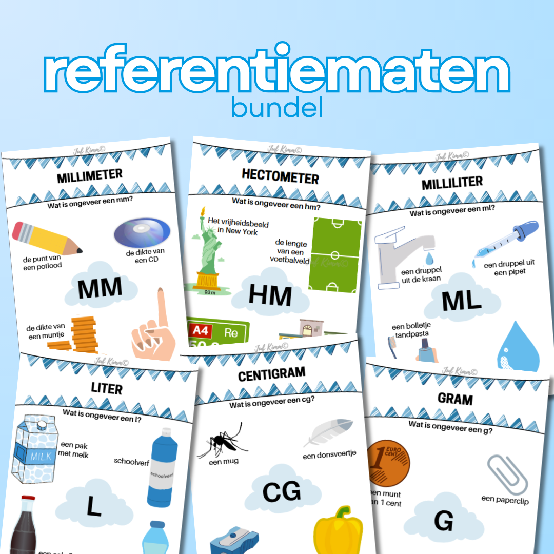 Rekenposters - Referentiematen