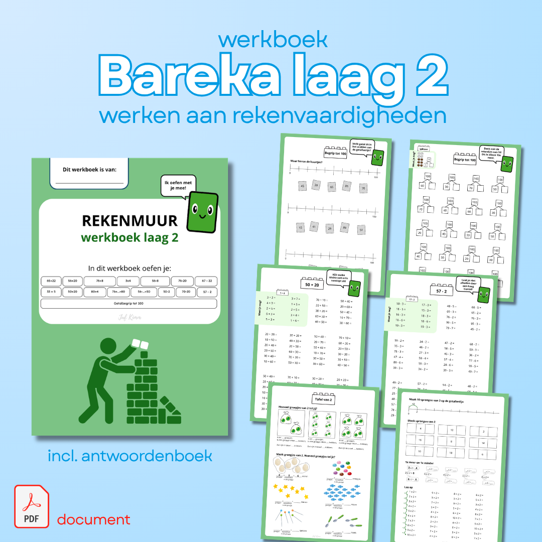 Werkboeken Rekenmuur - Bareka