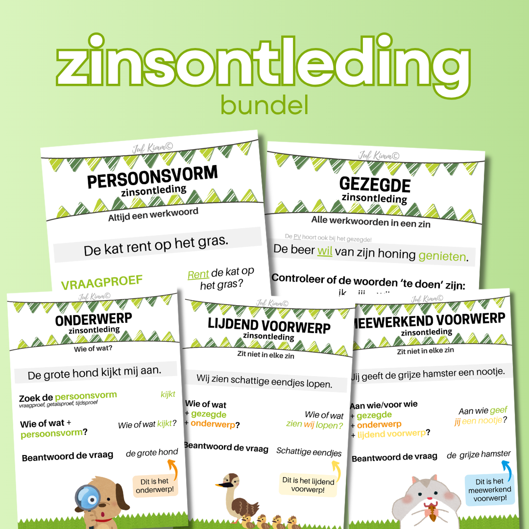 Taalposters - zinsontleding