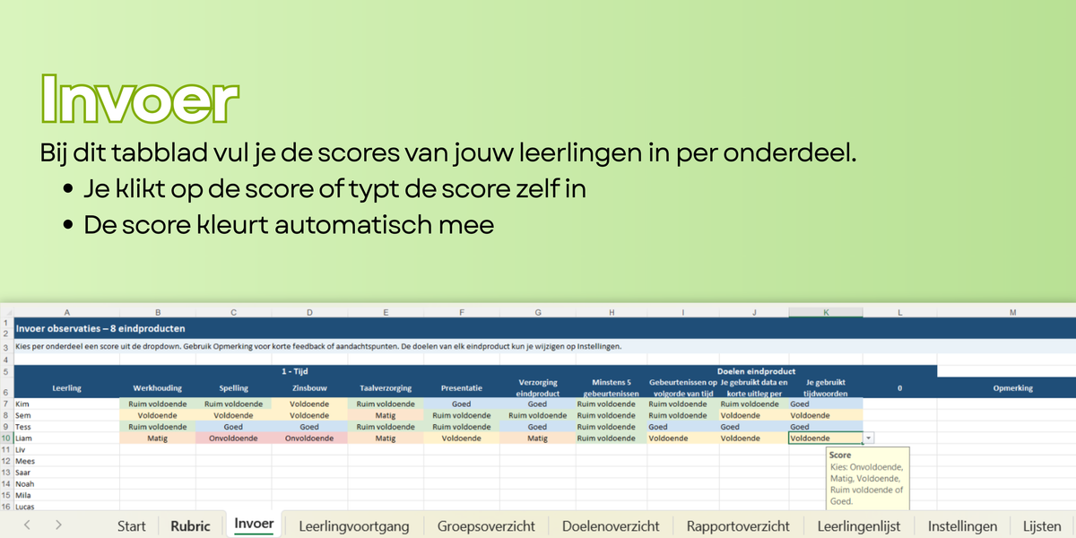 Staal2 beoordelingsformat eindproducten – testversie