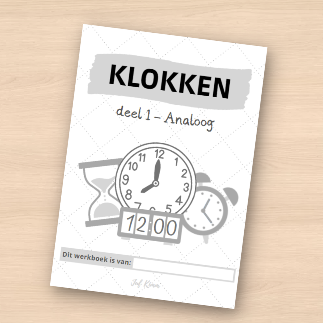 Werkboek - Klokkijken - Analoog (deel 1)