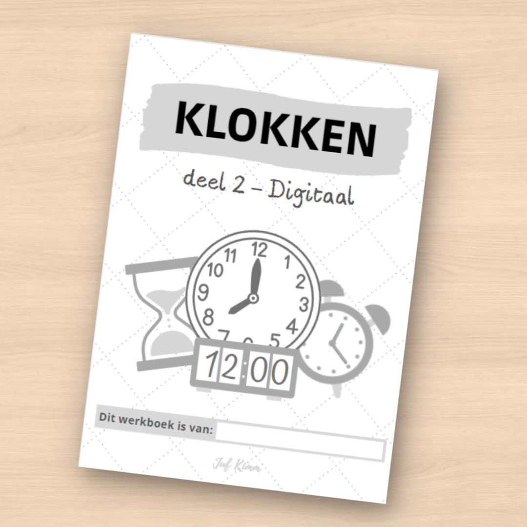 Werkboek - Klokkijken - Digitaal (deel 2)