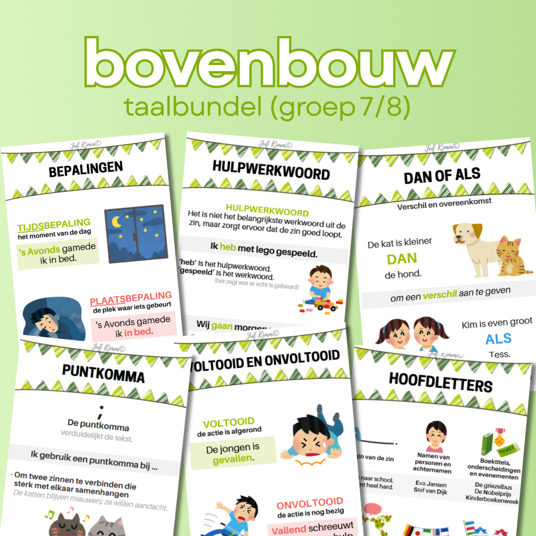 Taalposters - bovenbouw (groep 7/8)